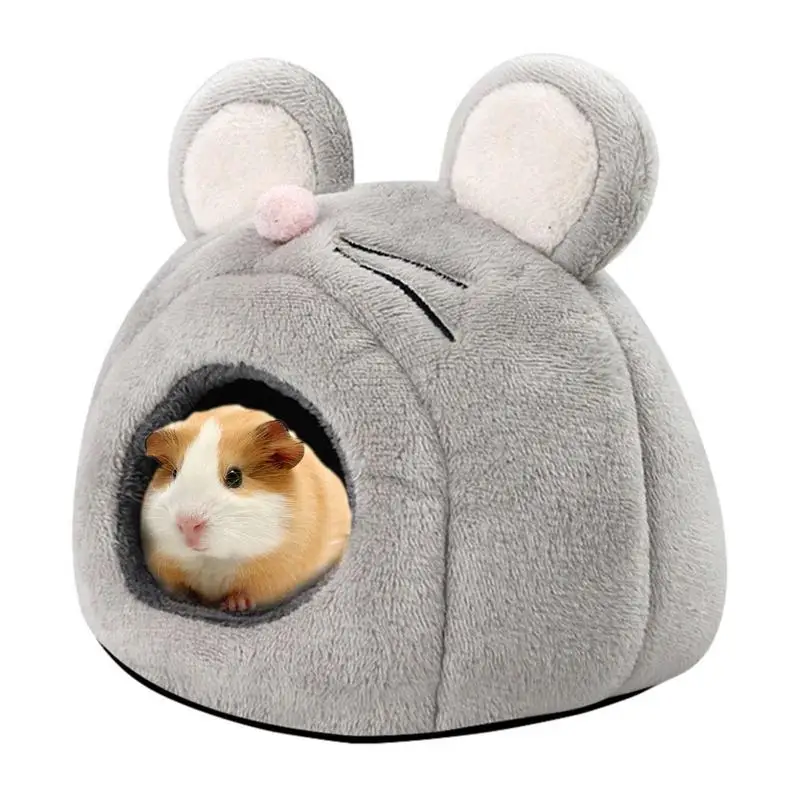 Cache cochon d'inde  nid de Hamster hollandais doux et chaud en forme de souris  Mini maison pour