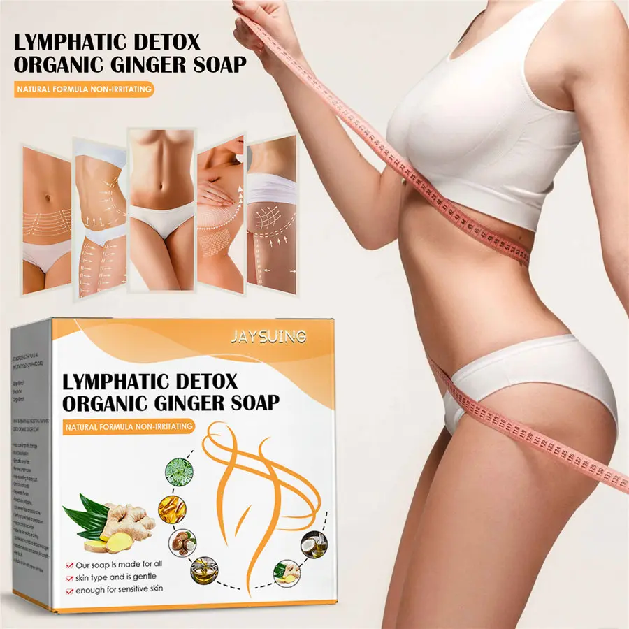 

Lymphatic Detox Organic Ginger Soap Massage Body Conditioning Slimming Body Belly Waist Sleep Improve Fat Burning Losing Weight