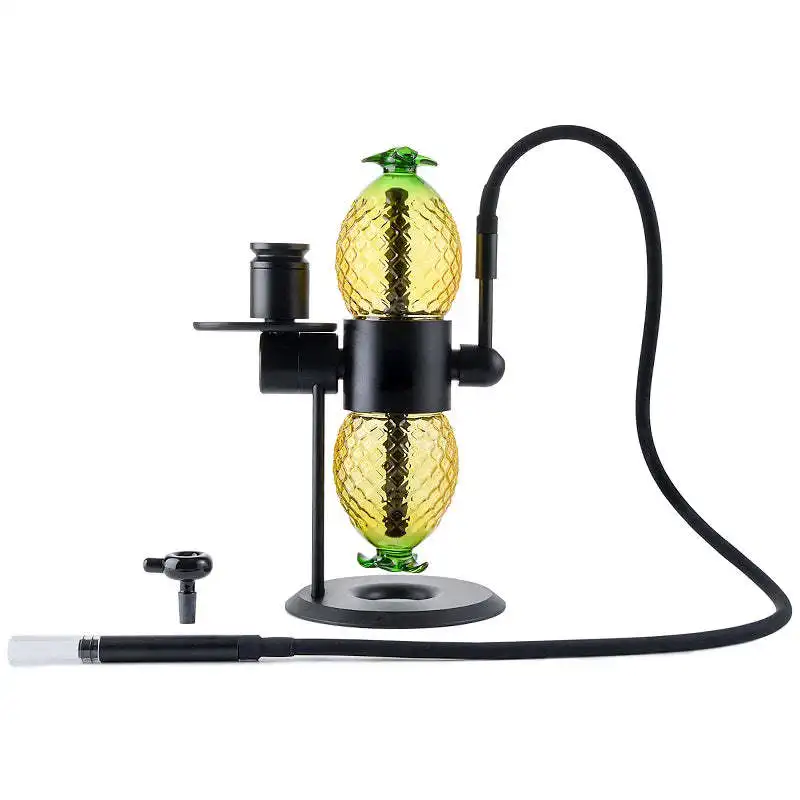 

Best Selling Pineapple Shaped 360 Degree Rotating Glass Gravity Hookah