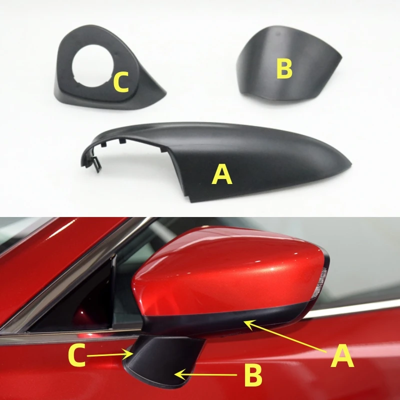 

Car Side Door Rearview Mirror Lower Cover Wing Mirror Housing Shell Cap For Mazda 6 Atenza 2014 2015 2016 2017