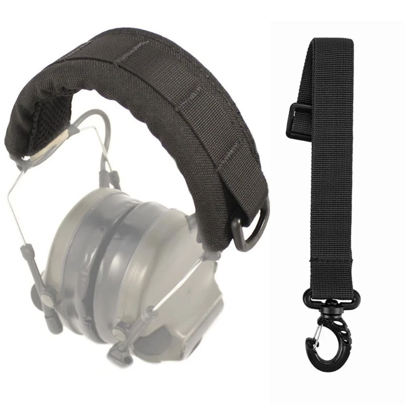 

Tactic Earmuff Microphone Hunting Headphone Cover Outdoor Accessory Modular Headset Cover Headband for General