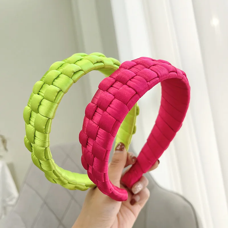 

Ободок для волос однотонный Плетеный, однотонный, 1 шт.