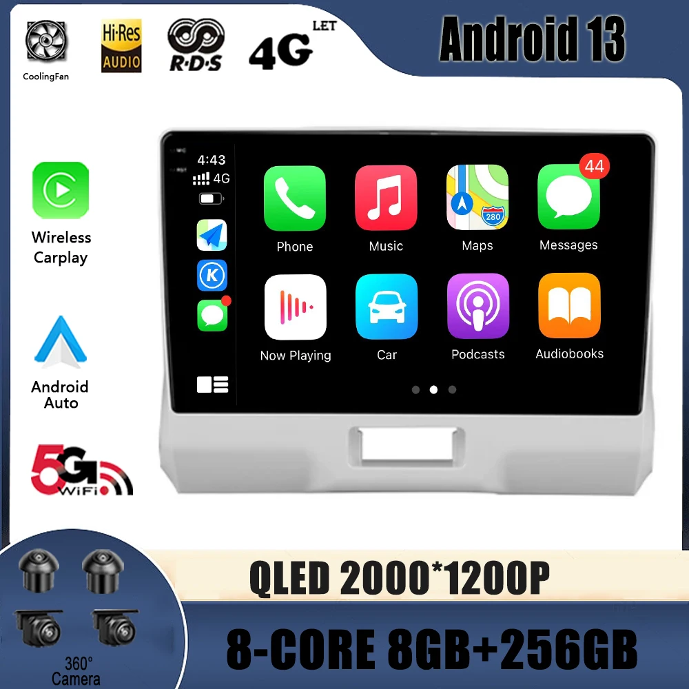 

Автомобильная Мультимедийная система на Android 13, с GPS, видеоплеером, 4G, 2 din, для Suzuki толщиной 2014 - 2019