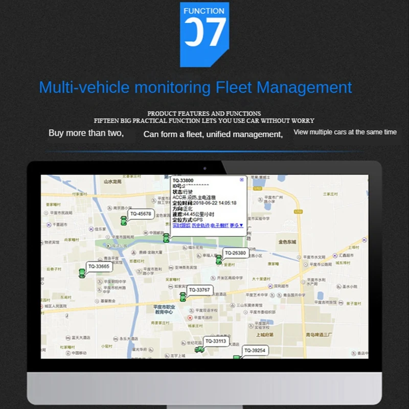 Автомобильный трекер GPS GSM LBS Мини Мотоцикл 9-90 В Отключение уровня топлива