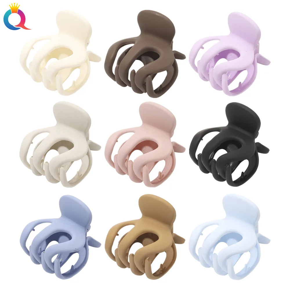 

Korean Simple Hot Hair Claw Clip Small Hair Clip Clamp Pumpkin Grab Frosted Medium Hair Grab Women Hair Accessories