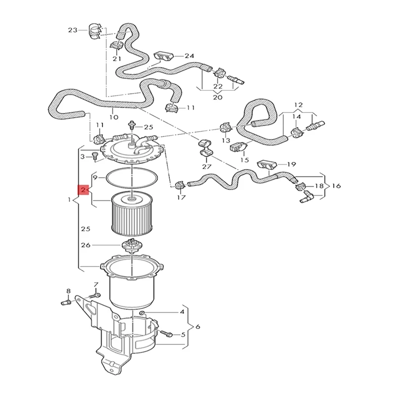 Топливный фильтр PU10010Z автомобильные аксессуары для-Q7 Q8 -Bentley Bentayga 95812743400 4M0127177B