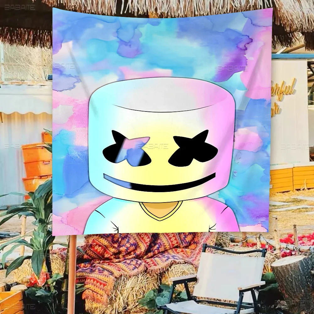 M-Marsh-mellos Anime Chart Flag For Living Room Home Dorm Decor Art Banner