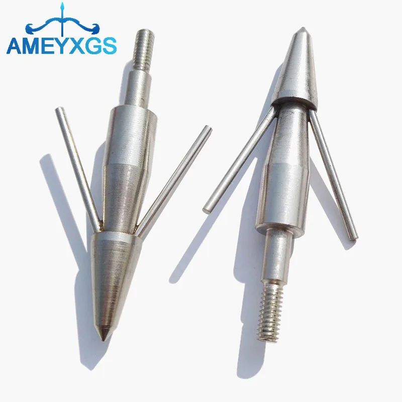 

6/12Pcs 140 Grain Archery Bowfishing Arrowheads Tips Bow Fishing 2 Fixed Broadheads Arrow Target Training Shooting Accessories