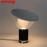 aosong modern luxury table lamp creative design glass desk light led simple for home living room bedroom decor bedside