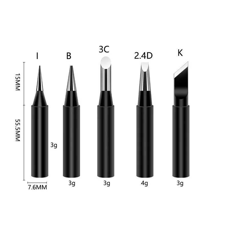 

Наконечники для паяльника 900M 5 шт.
