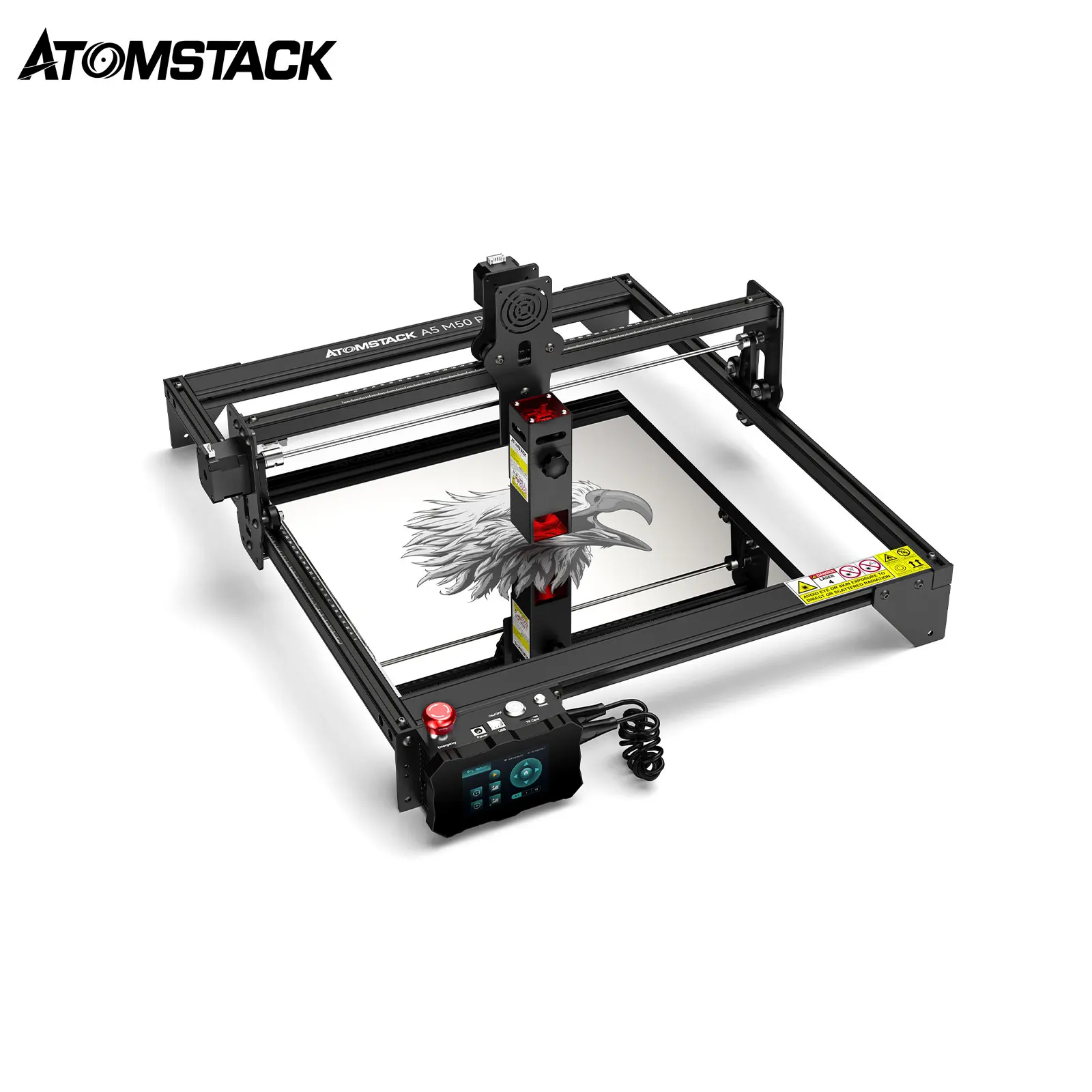 

Laser Engraver ATOMSTACK Black A5 M50 Pro 40W 30mm Focal Length Cutting Offline Control Engraving Machine CNC Router Printer