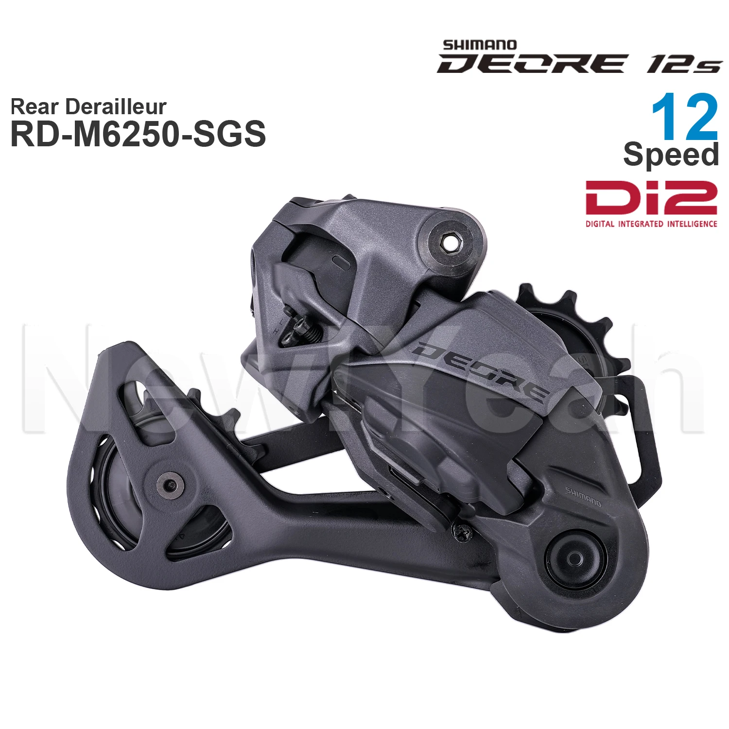 Фото Групсет SHIMANO DEORE M6200 SW-M6250-R RD-M6250 Di2 12-скоростной, EC-DN100 BT-DN320, оригинальные детали №2