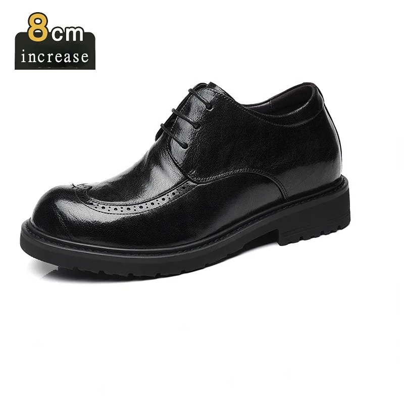 

Мужские кожаные туфли из овечьей кожи, 8 см