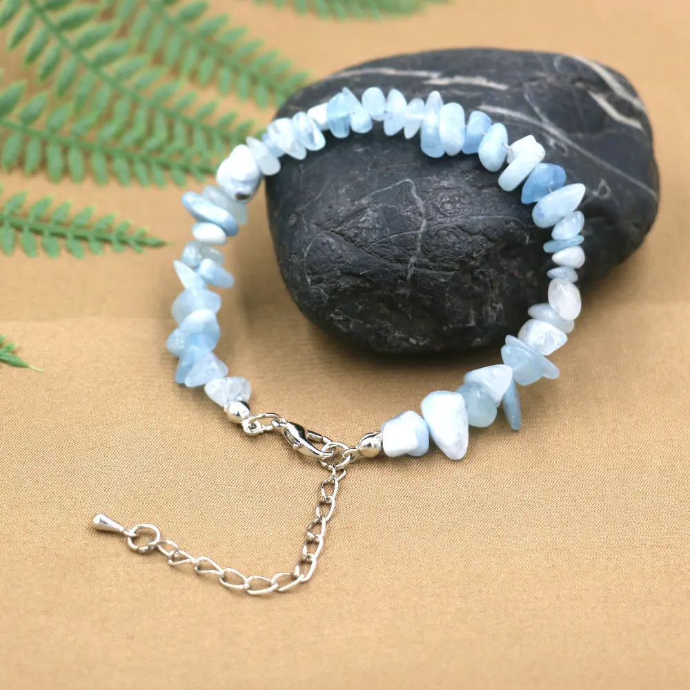 Браслеты из Натурального Розового Кварца стрейчевый браслет драгоценных камней