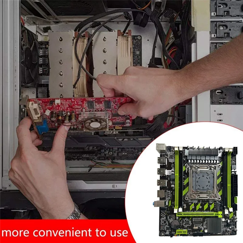 Лидер продаж материнская плата X79G + кабель SATA рамка LGA2011 4XDDR3 слот RECC M.2 NVME PCI-E X16