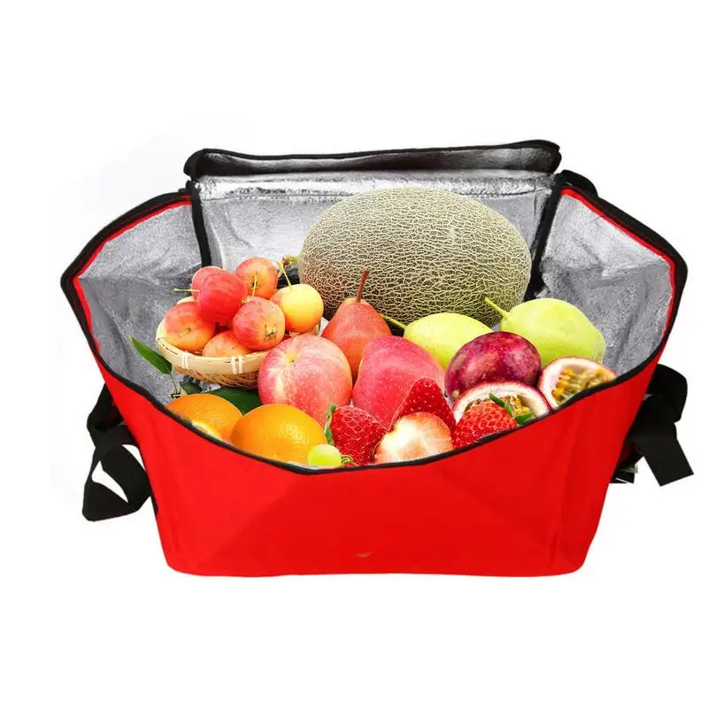 

Insulated Food Delivery Bag 16in Waterproof Delivery Pouch Catering Cooler Storage Boxes Keep Food Warm Catering Shopper