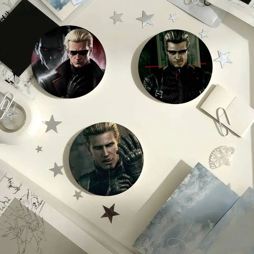 Забавный круглый значок Albert Wesker, креативная брошь, аксессуар для одежды и рюкзака, значок на лацкан (art.: 3920db322ccf7) - 3920db322ccf7