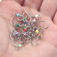 100pcs stainless steel diy earring findings clasps hooks jewelry making accessories earwire hooks earrings making supplies