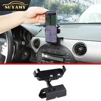 car phone holder accessories for mazda mx 5 nc 2009 2015 central control mobile phone gps navigation bracket carbon steel black