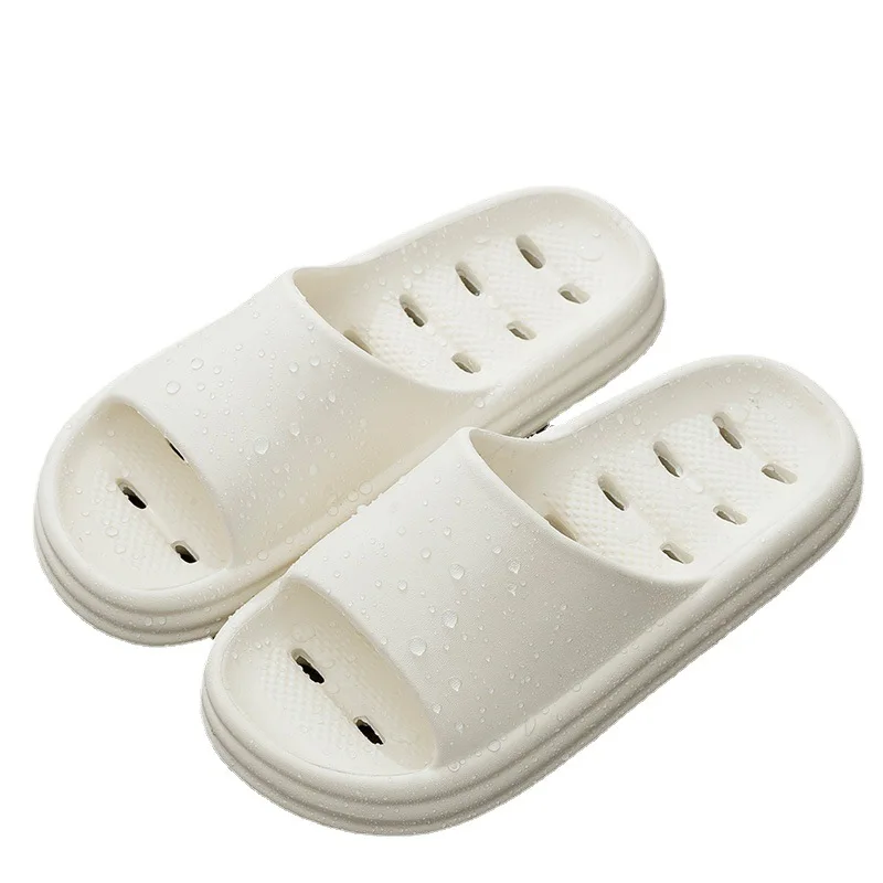 Fashion EVA Sandals Slippers for Women Simple Leaky Summer Indoor Bathroom Slippers Household Lightweight Couple Slippers