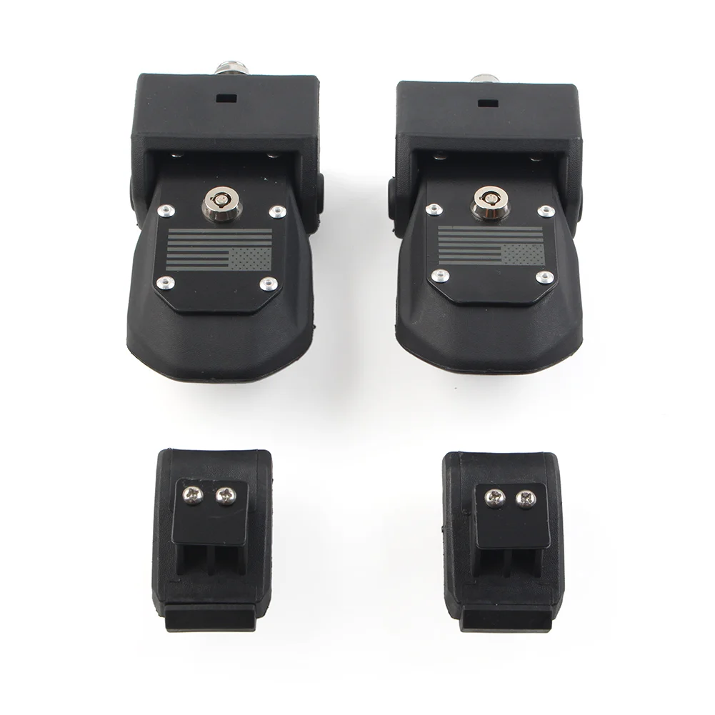 1Pair Black Auto Engine Lock Hood Latches Catch For Jeep Wrangler JL 2018-2023 Gladiator JT 2018-2022 Car Accessories