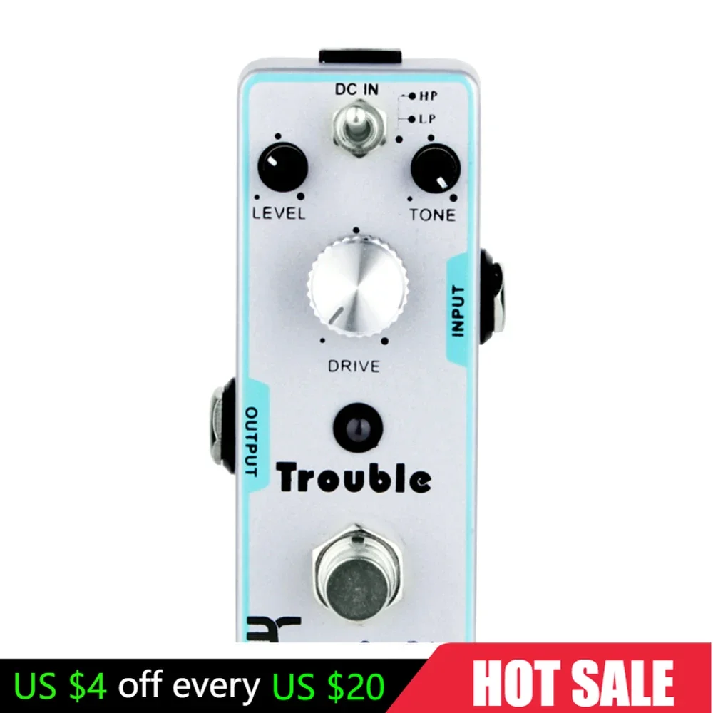 

ENO TC16 Trouble Overdrive Guitar Effect Pedal Electronic Tube Distortion Tone True Bypass Electric Guitar Parts & Accessories