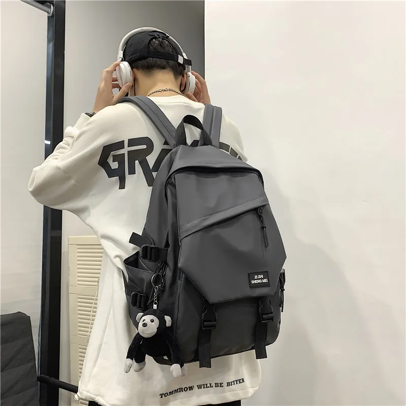 

Школьный ранец для мужчин и женщин, винтажный рюкзак для студентов колледжа, модная брендовая Студенческая сумка в Корейском стиле, простая...