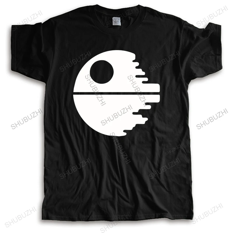 

Hot sale men summer brand cotton t shirt men teeshirt for summer Death Star Cool Funny print Top Tees Mens streetwear Tshirt