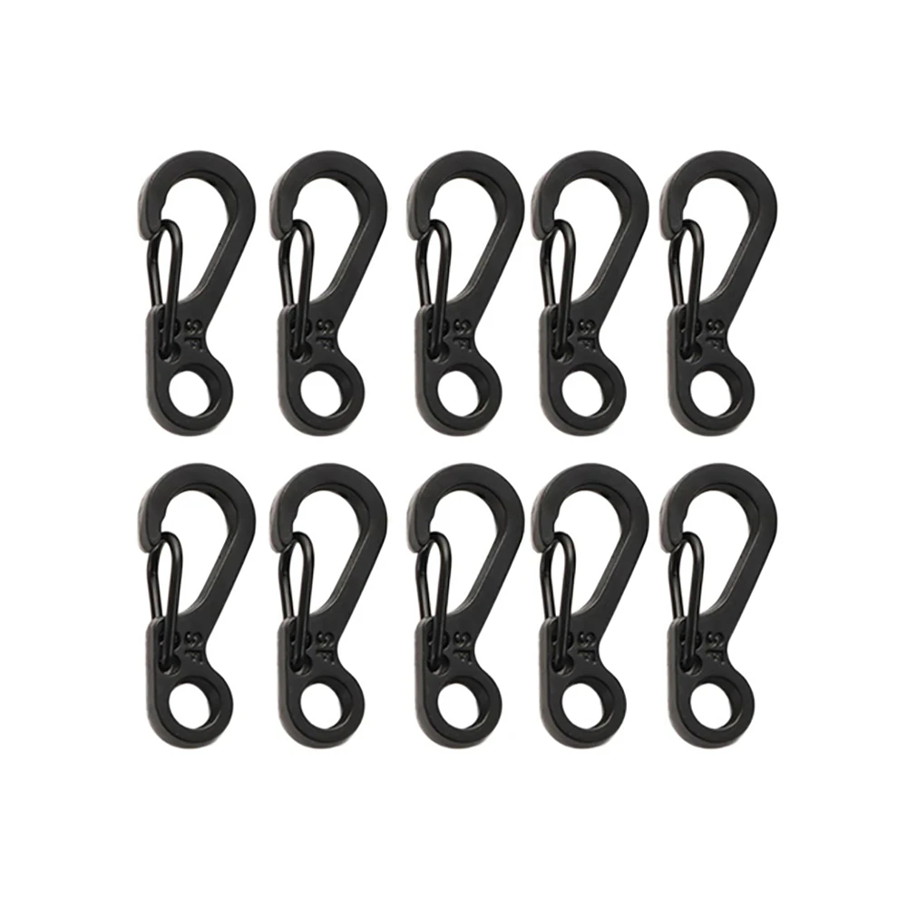 10Pcs Mini Carabiner EDC Spring Backpack Clasp Keychain Paracord Tactical Gear Rope Hooks Outdoor Survival Camping Equipment - купить по
