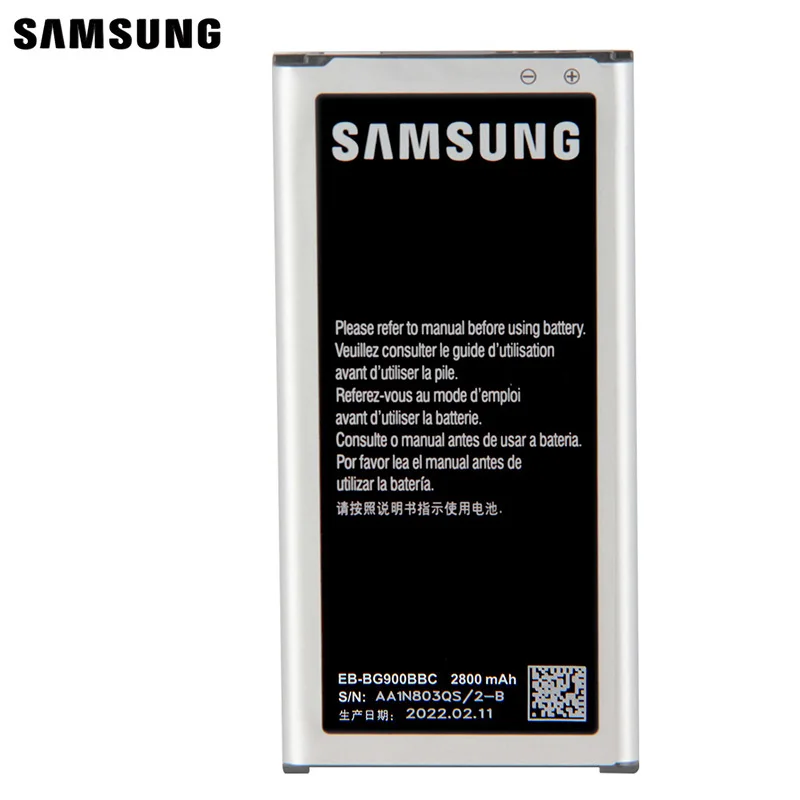 Samsung Original Replacement Battery EB-BG900BBE For Galaxy S5 G900M G9008V G900S G900F 9006V 9006W 9008W EB-BG900BBC /BBU