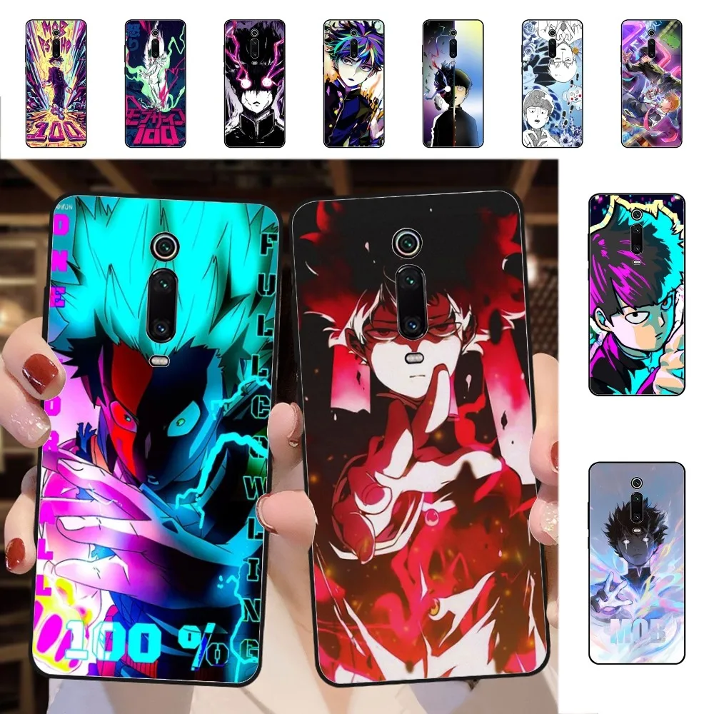 

Mob Psycho 100 Phone Case For Redmi 5 6 7 8 9 10 plus pro 6 7 8 9 A GO K20 K30 K40 pro plus F3 Fundas
