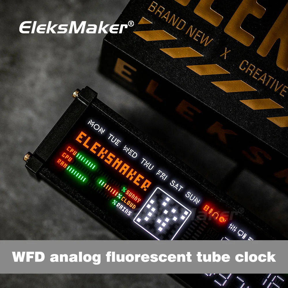 EleksMaker EleksTube IPS Eleks WFD Ретро светящийся аналоговый Nixie Tube elekstube часы