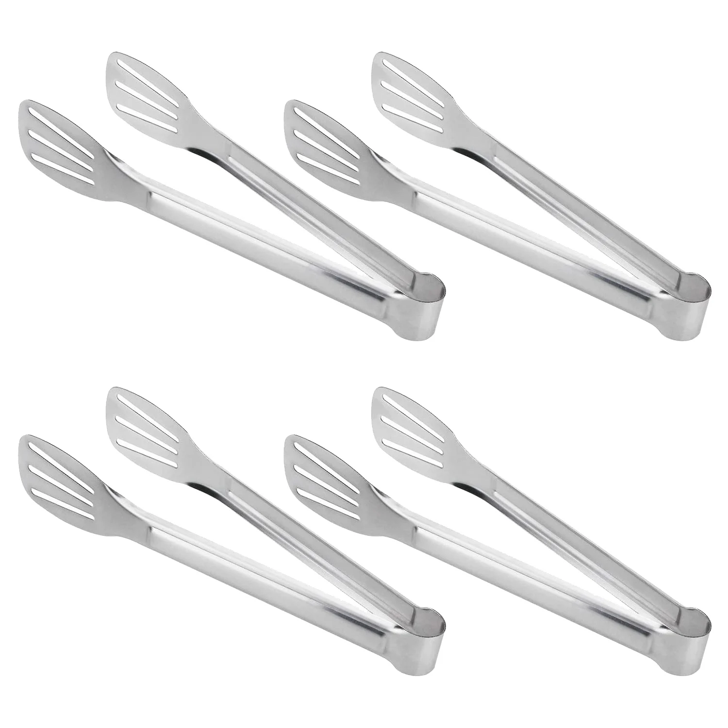 

4 Pcs 9-Inch Cooking Tongs,Stainless Steel Ice Tongs,Easy to Clean and Store,for Cooking,Grilling,Barbecue and Frying