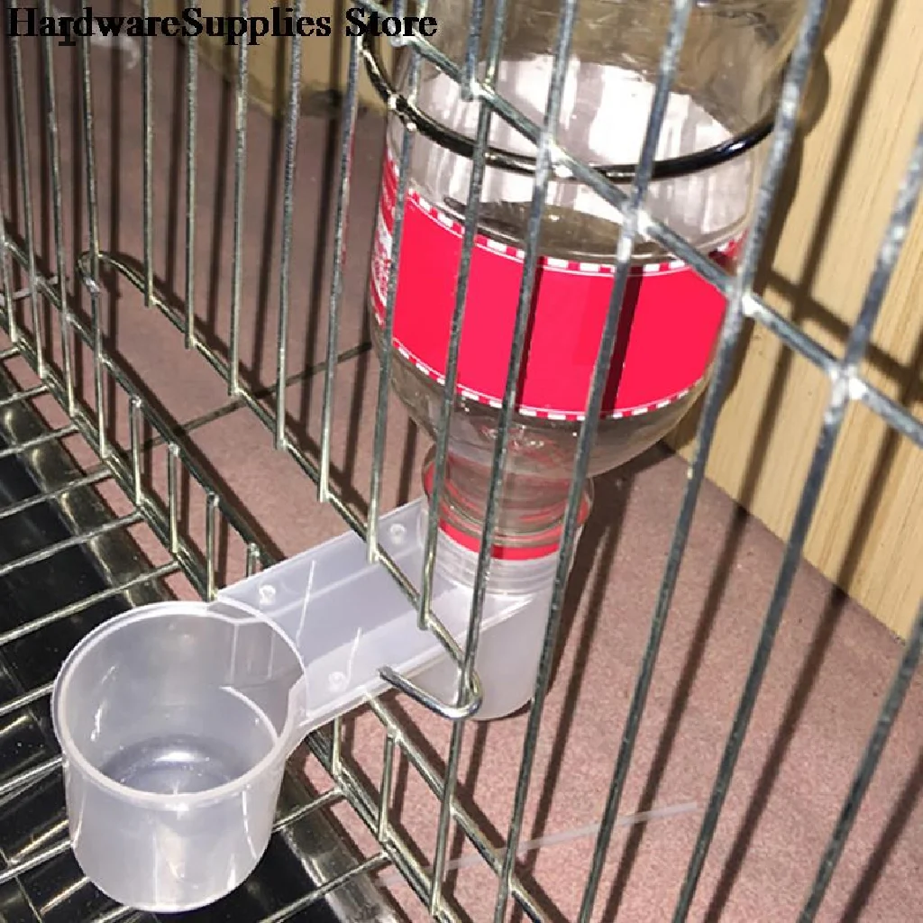 New 1pcs Plastic Pet Bird Drinker Feeder Water Bottle Cup For Chicken Pigeon Budgie hot For Chicken Pigeon Home Garden