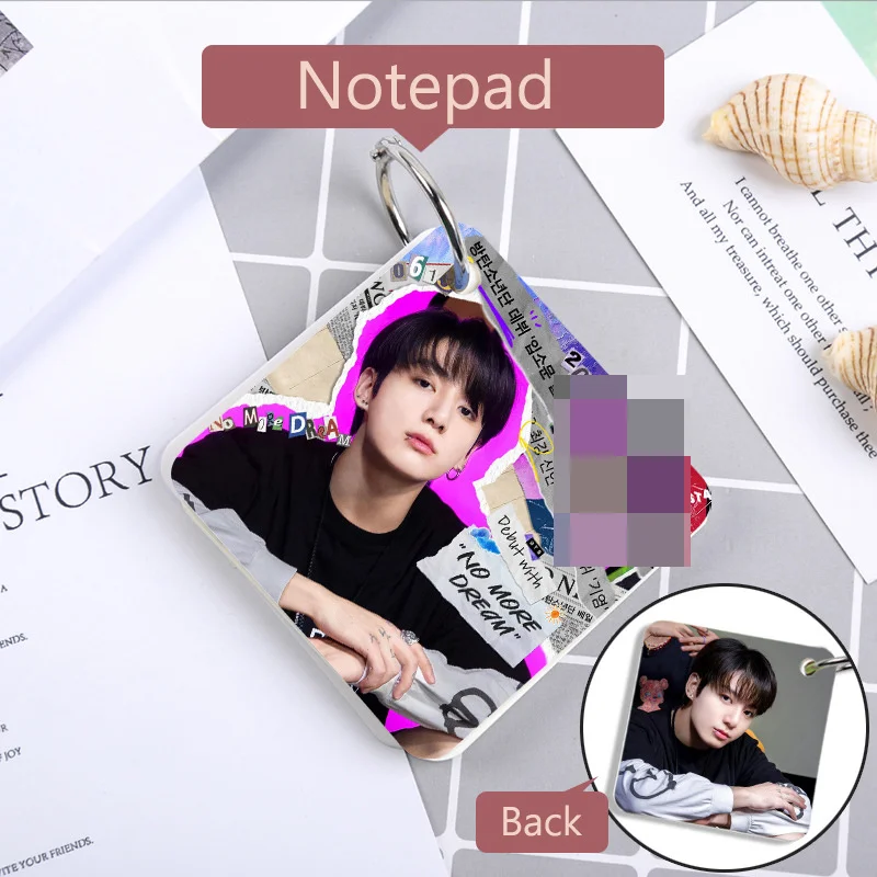 

152Pages Wholesale Kpop Bangtan Boys New 9TH FAMILY Photo Cover Pocket Portable Notepad Memo Pad Student Notebook Fan Collection