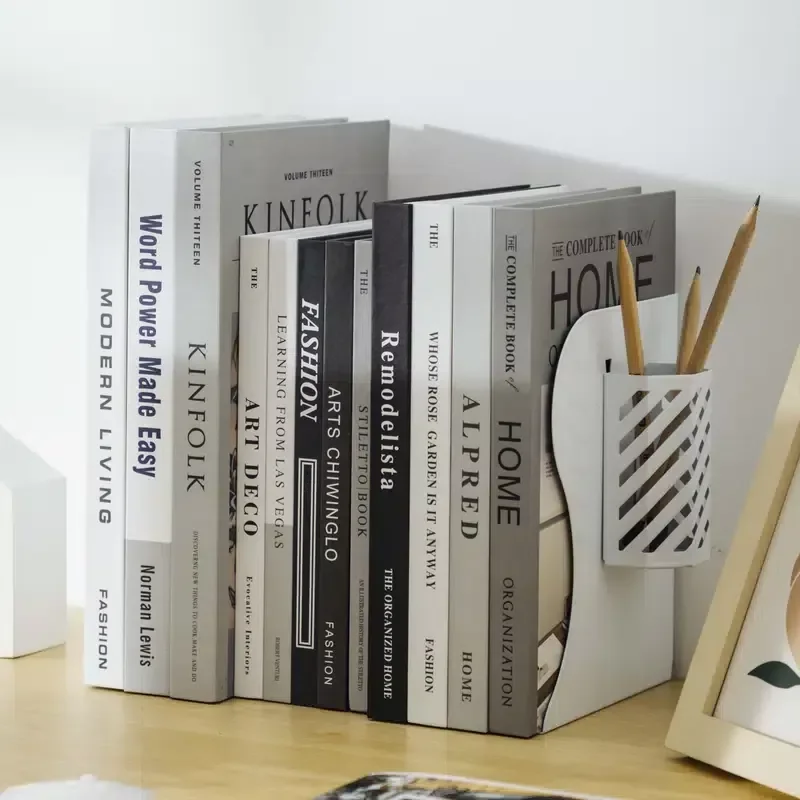 

Выдвижная книжная полка с держателем для ручек, пенал, креативные фиксированные книжные подставки, подставка для книг, телескопический сто...