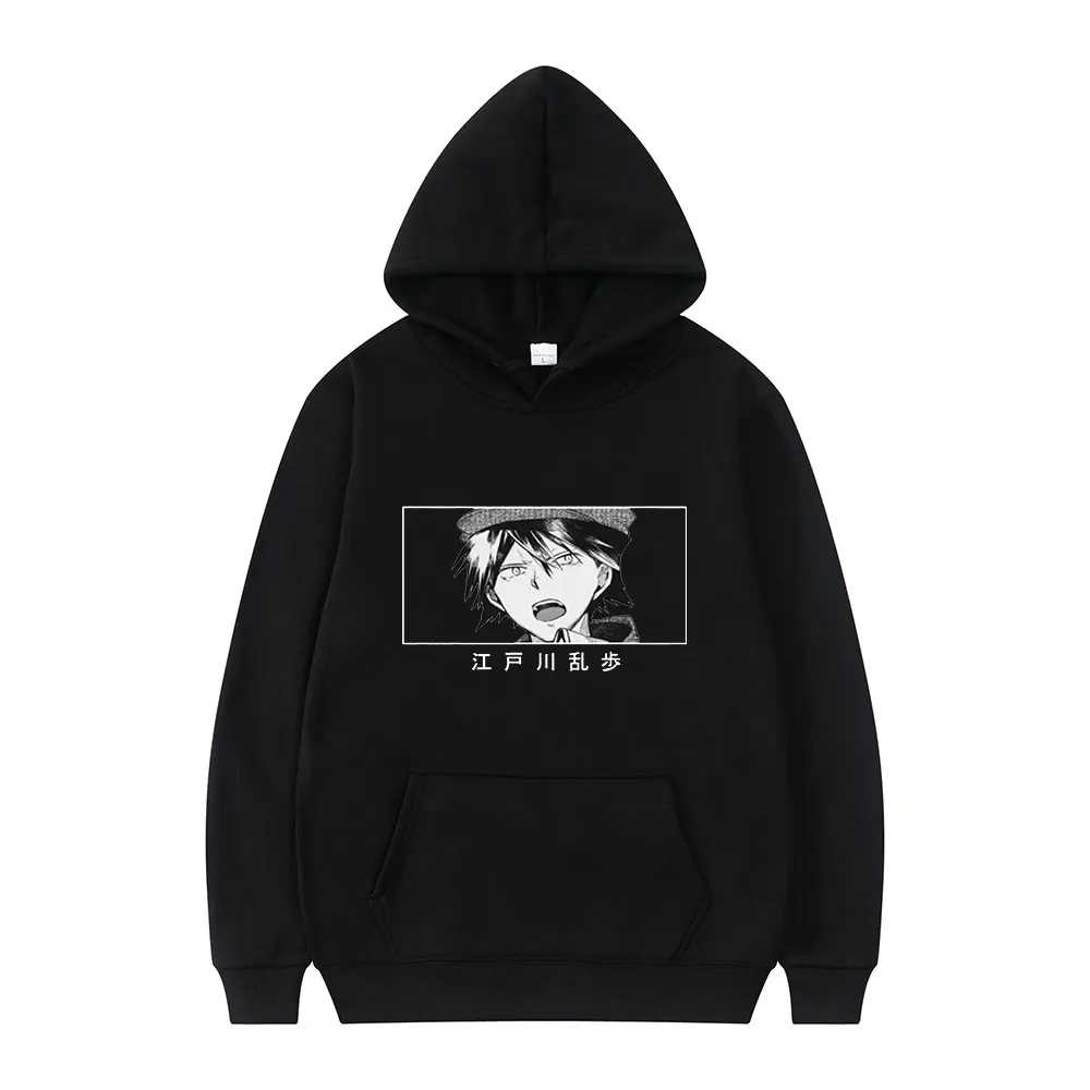

Anime Bungou Stray Dogs Edogawa Rampo Classic Hot Comics Print Winter Thick Long Sleeves Casual Loose Man Sport Hoodie Oversized
