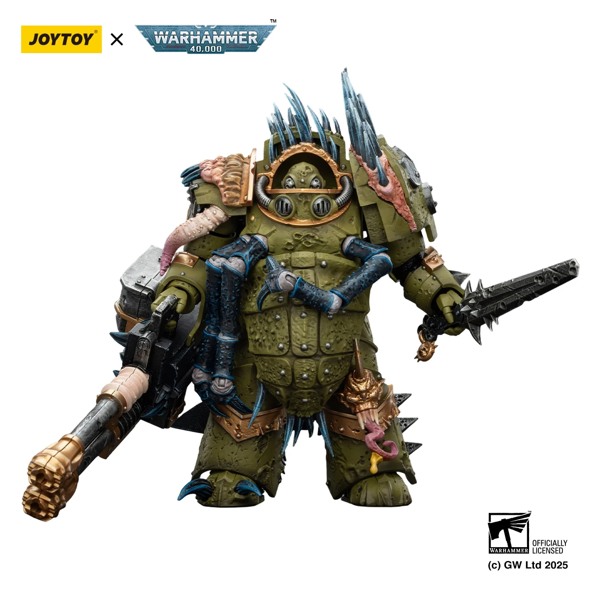 Фото [В НАЛИЧИИ] JOYTOY Warhammer 40K 1/18 Фигурка Death Guard Blightlord Terminato, 4 шт., аниме-модель №3