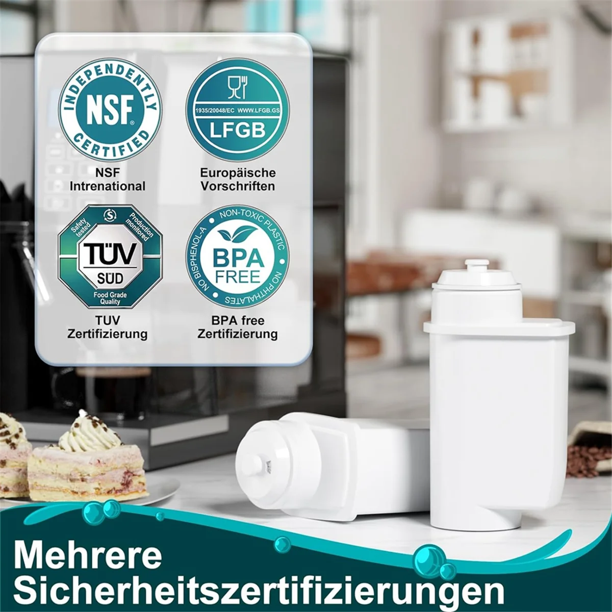 Фильтр для воды Siemens EQ Series EQ3/EQ6/EQ9 EQ500 S700 фильтр кофемашины Bosch Vero TZ70003/TCZ7003