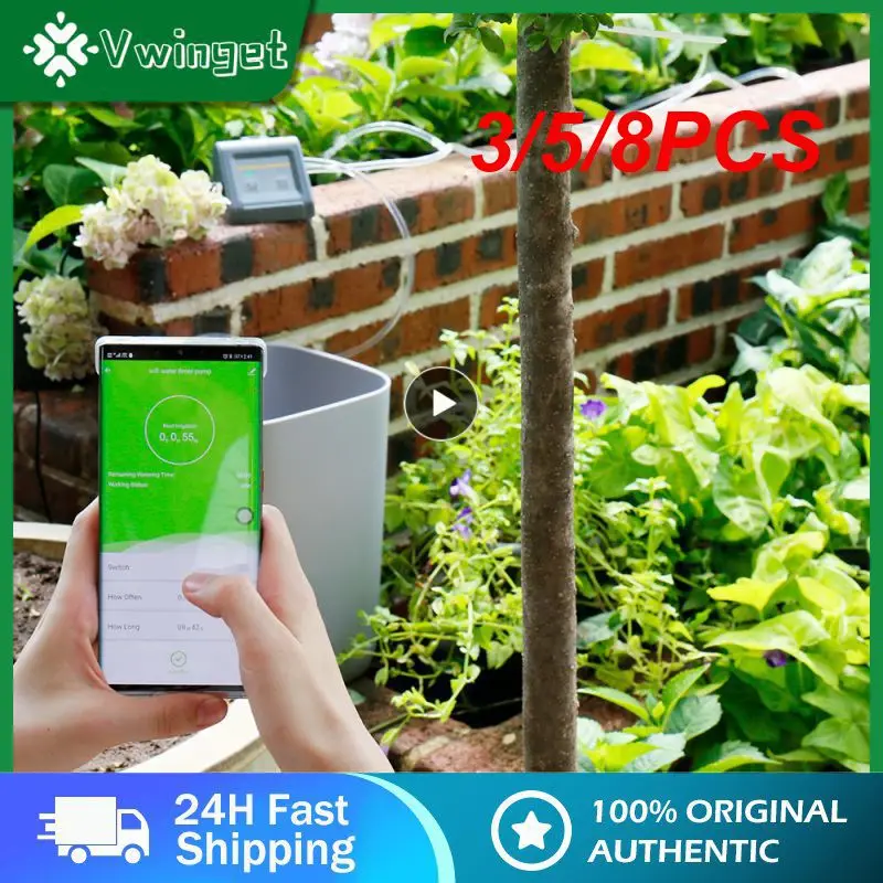 

3/5/8PCS Abs Irrigation System Wifi With Pump Garden Drip Watering App Controlled Micro-drip Tuya 1set Irrigation Controller Usb