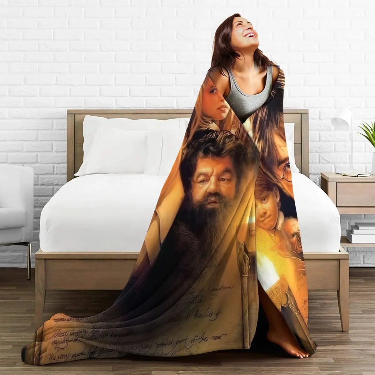 MINISO H-HARRYS P-POTTERS киноодеяло теплое эстетическое плюшевое одеяло для дивана стула