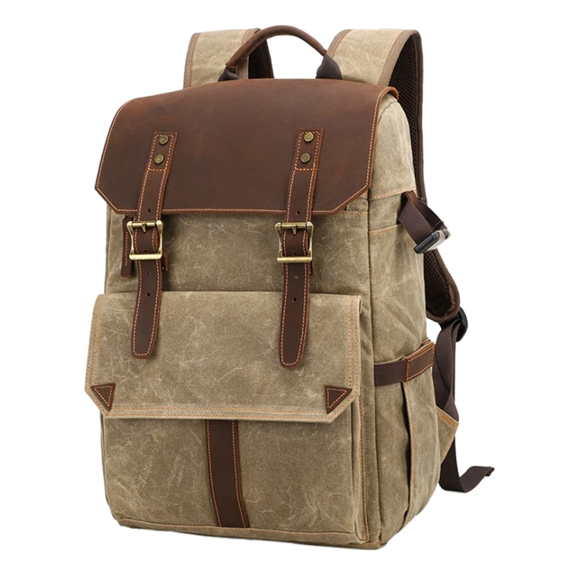 

Camera Backpack, Waterproof Canvas SLR Camera Bag Suitable For Travel, Suitable For Sony Canon Nikon Cameras