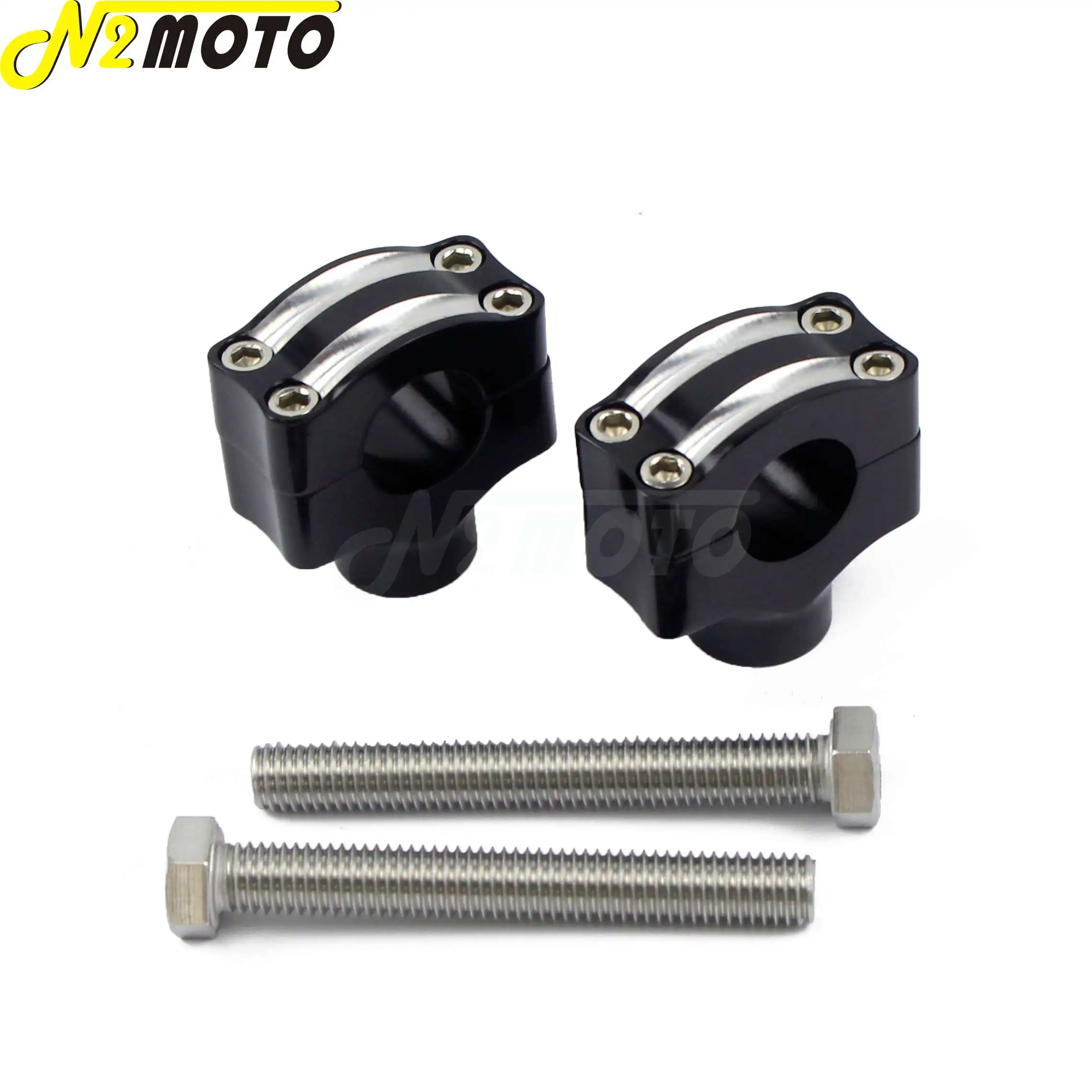 

25mm Universal Motorcycle Handle Bar Low Riser Clamps 1 inch For Harley Custom Bobber Chopper Cafe Racer EXC Dirt Pit Bike