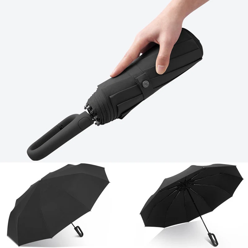 

Fashion Portable UV Folding Automatic Rain Umbrella Wind Resistant Trip Sunscreen Sun Sunshade Man Business Parasol Women Luxury
