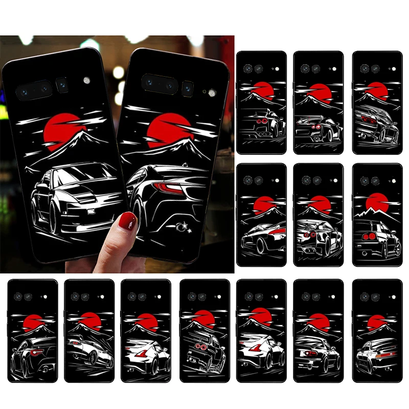 

JDM Sport Car Phone Case for Google Pixel 7 Pro 7 6A 6 Pro 5A 4A 3A Pixel 4 XL Pixel 5 6 4 3 XL 3A XL 2 XL Funda