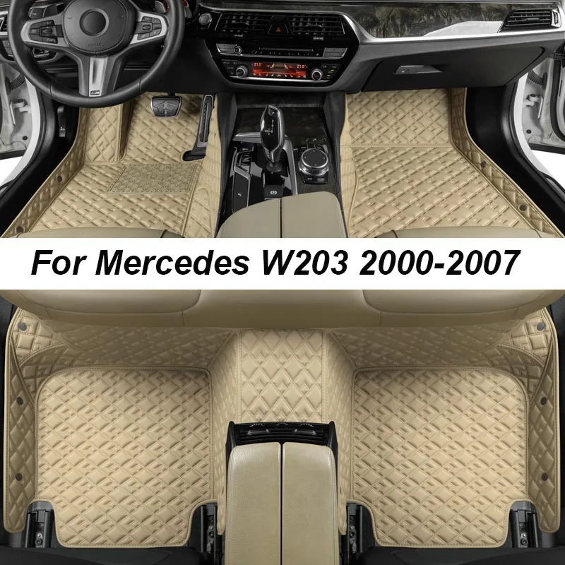 

Custom Luxury Floor Mats For Mercedes W203 2000-2007 NO Wrinkles Car Mats Accessories Interior Replacement Parts Full Set