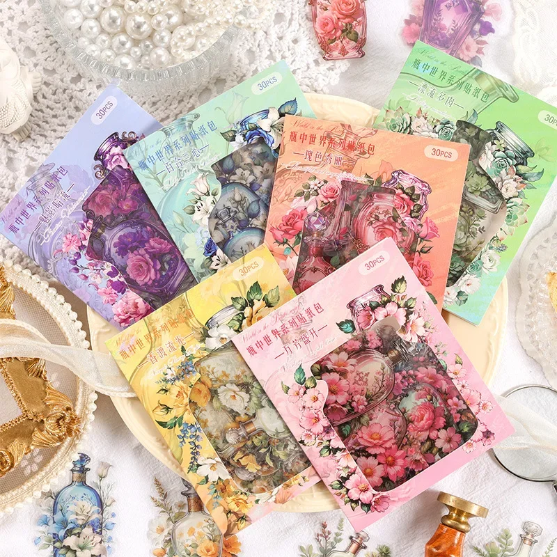 Водонепроницаемые наклейки для коллажей 30 шт