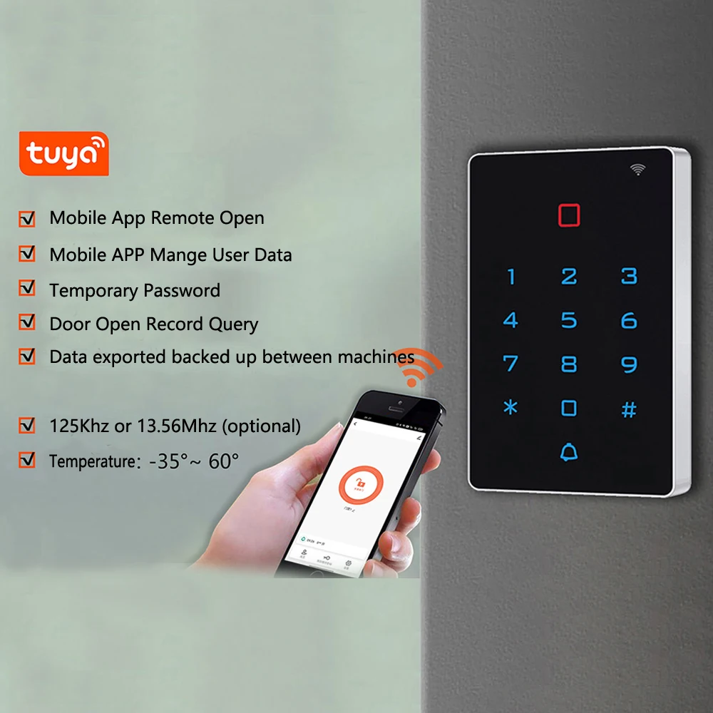Пульт дистанционного управления доступом к Wi-Fi Rfid-карта смарт-ворота магнитный