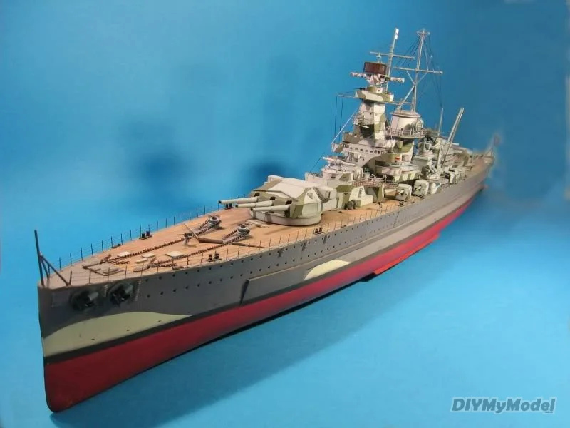 

DIYMyModeI 1:200 Scale German Cruiser Admiral Graf Spee DIY Handcraft Paper Model Kit Puzzles Handmade Toy DIY
