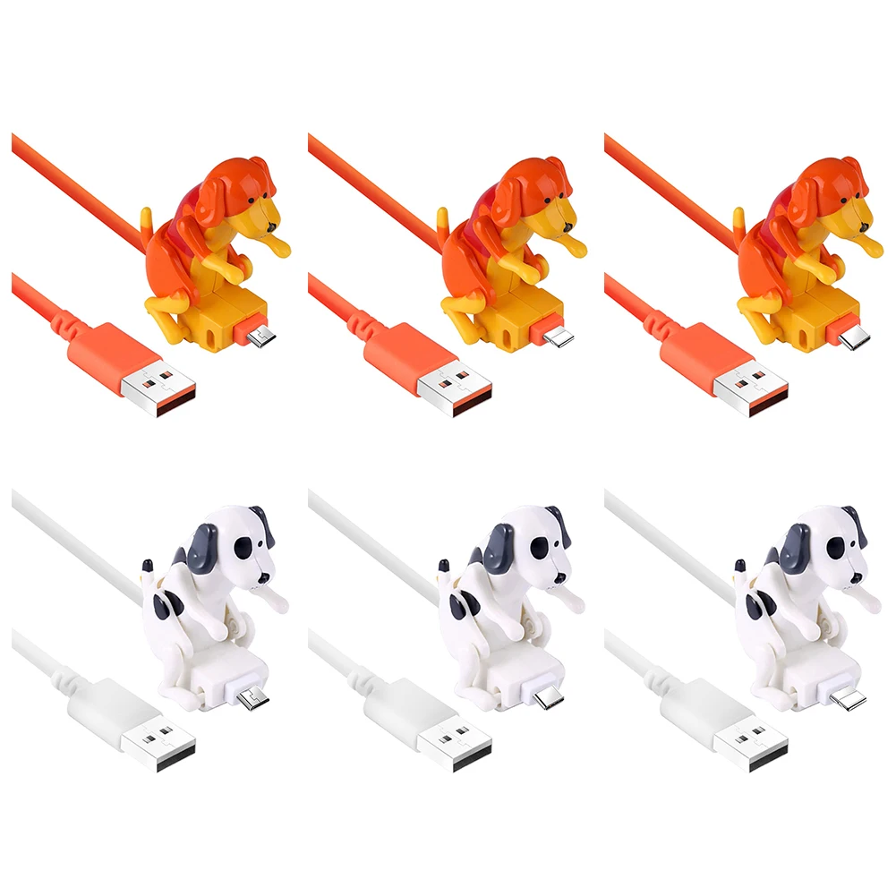 

Micro USB Charging Data Cable Small Dog for Apple Android ell Phone Charger Line